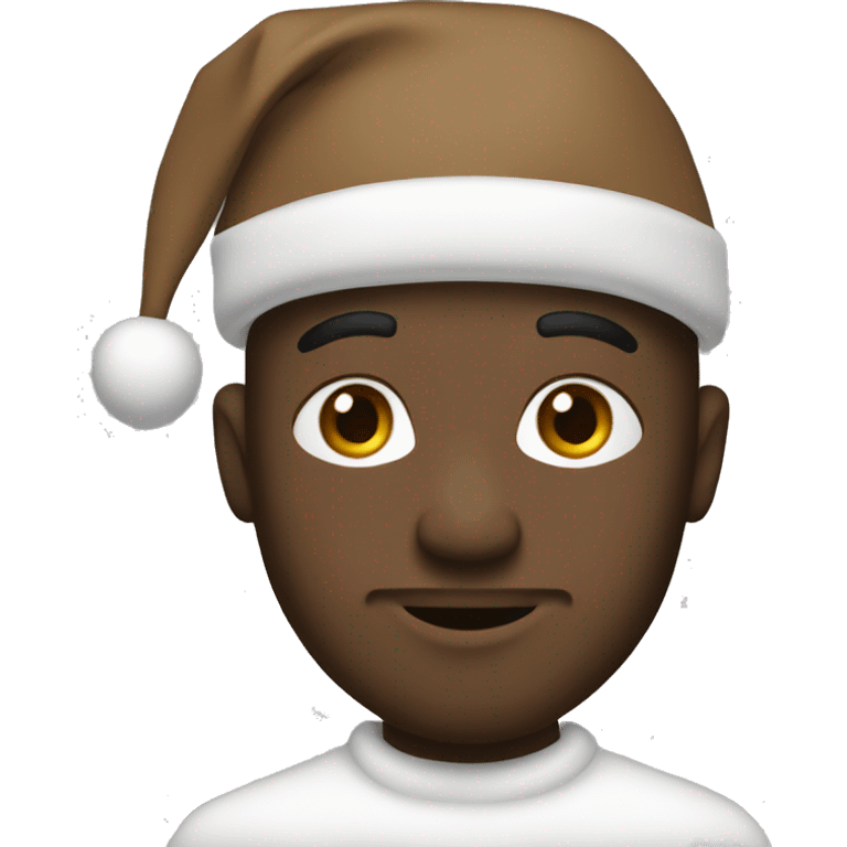 White and brown Christmas  emoji