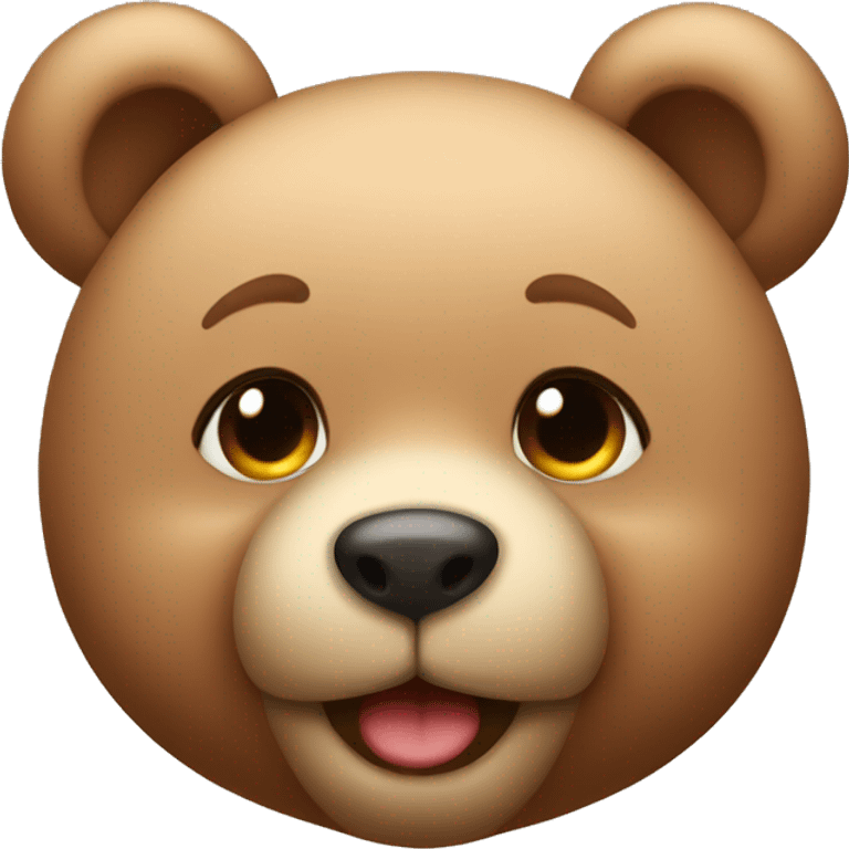 Cute teddy bear emoji