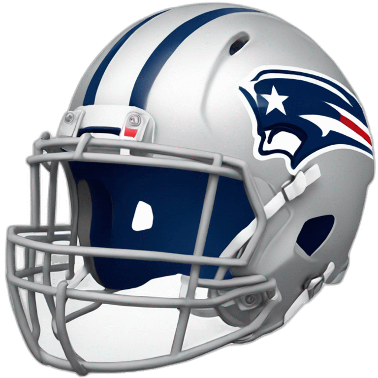 Blueprint drawing of an American football helmet emoji