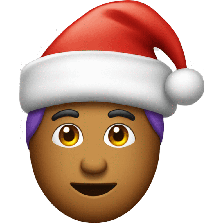 Caponata wearing a Santa hat emoji