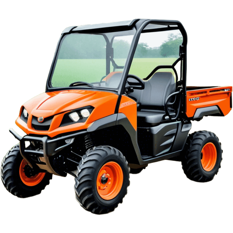 Farm Utility Vehicle (UTV) - Kubota RTV-XG850 (Model Year: 2021) (Iconic colour: Orange) emoji