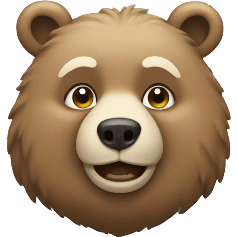 Bear with coay emoji