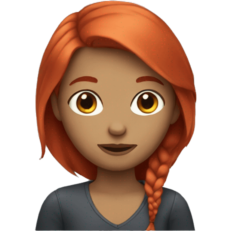 Girl with red hair  emoji