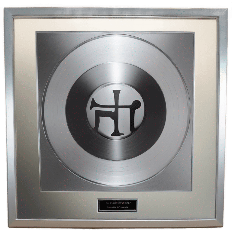 platinum album plaque  emoji