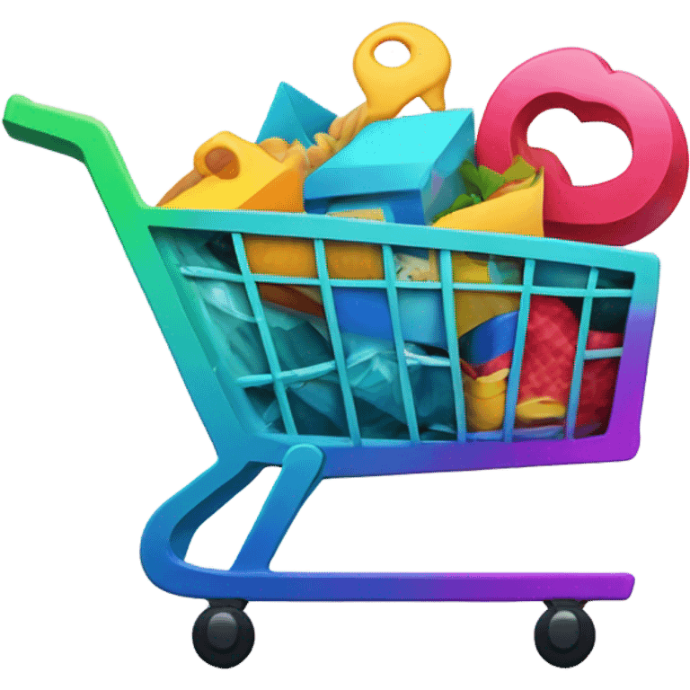 Abstract shopping cart design emoji