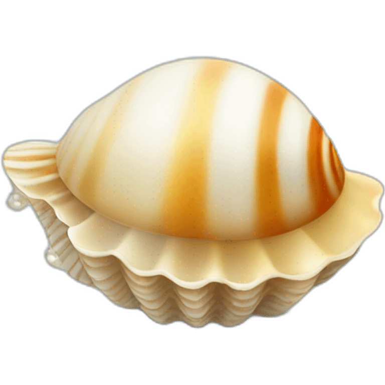 Sea shell with pearl emoji