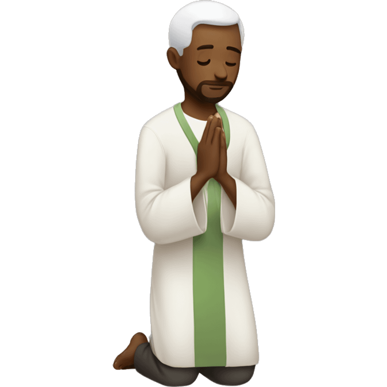 Man praying , show fullbody emoji