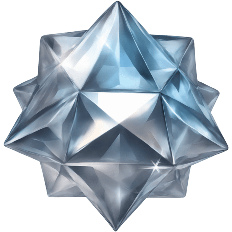 magic globe diamond chrome four-point star diamond emoji