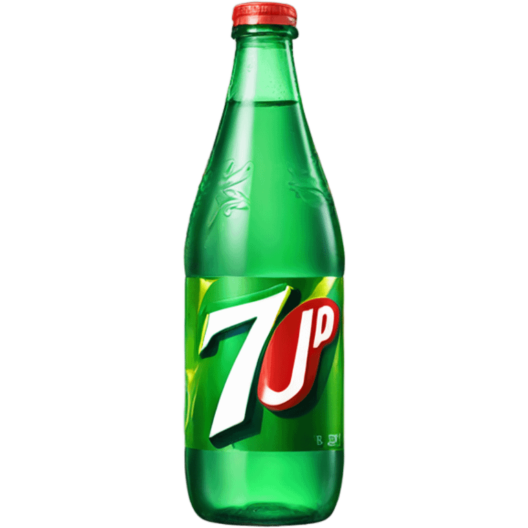 Bottle of 7up emoji