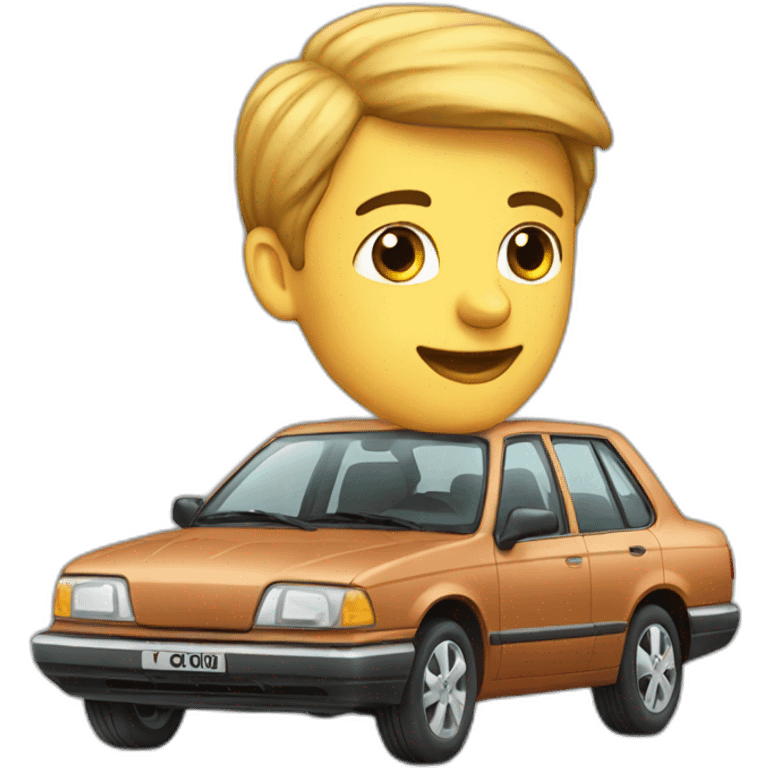 Car of an IAS officer emoji