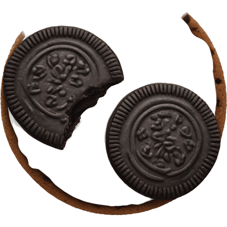 An Oreo cookie emoji