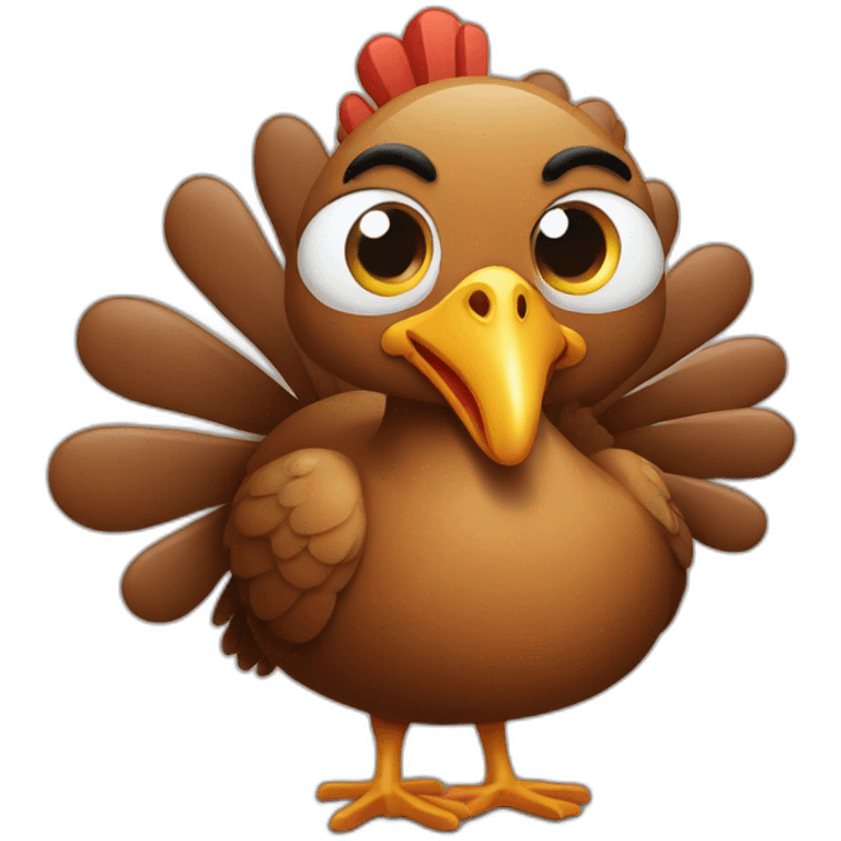 funny turkey emoji