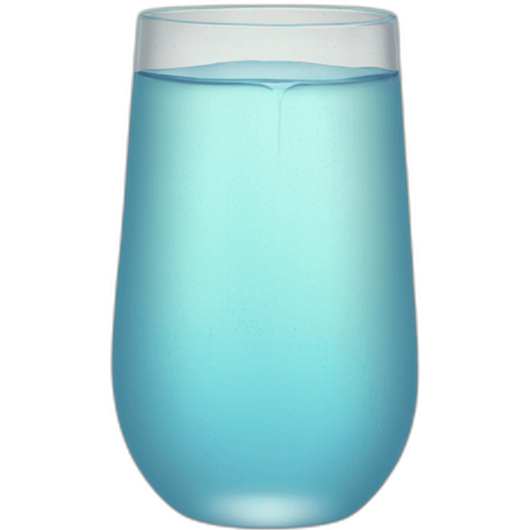 Un vaso de agua  emoji