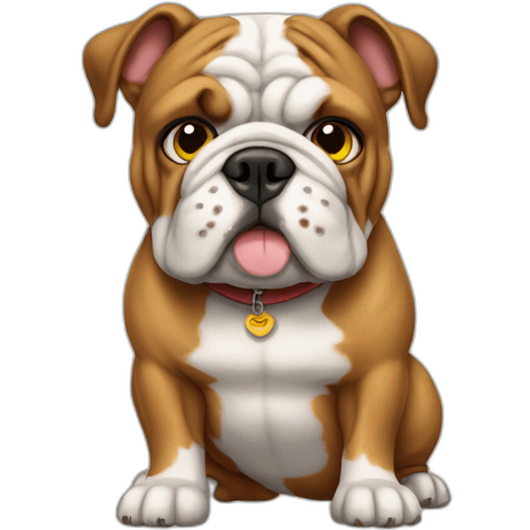 Dog Bulldog full-height emoji