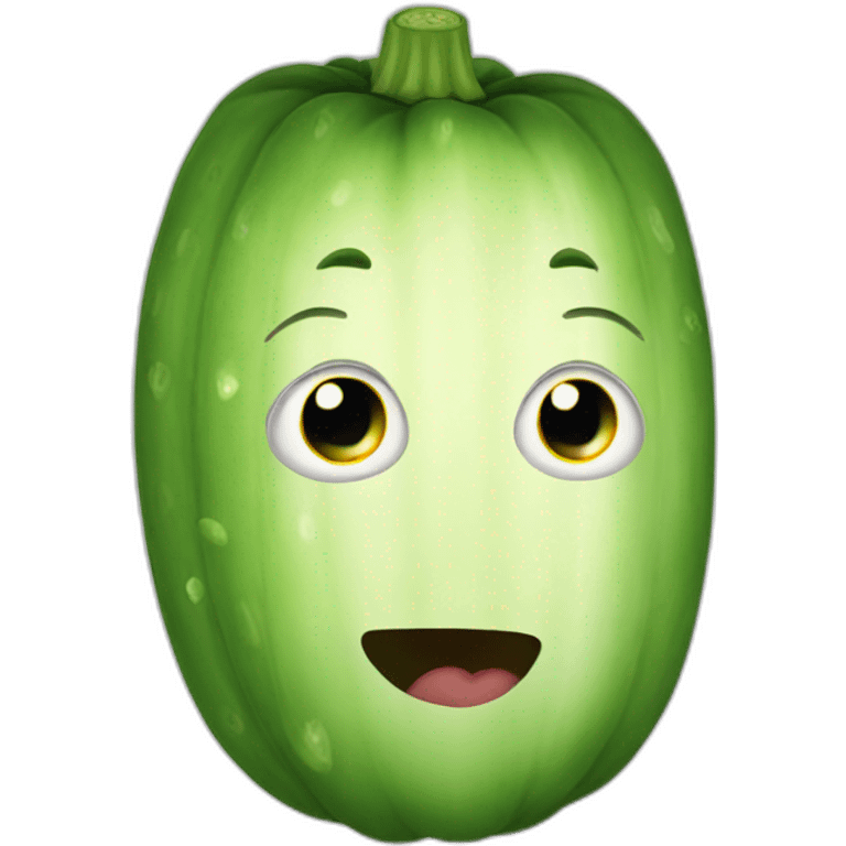 One cucumber emoji