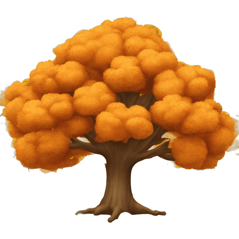 Tree in the fall emoji