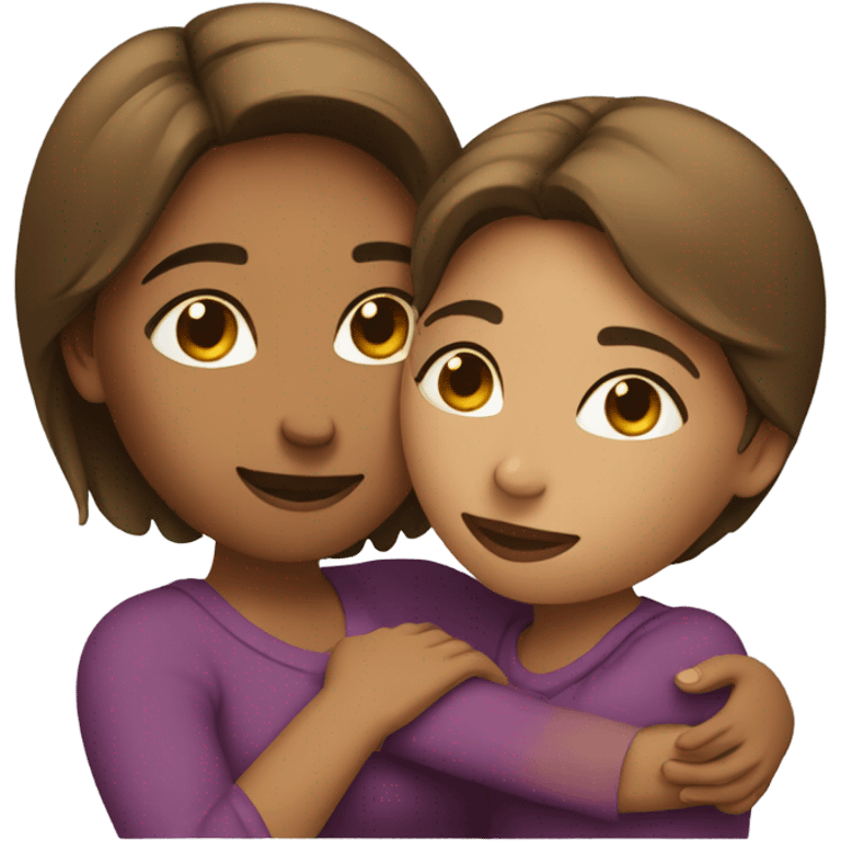 Mom and daughter  emoji