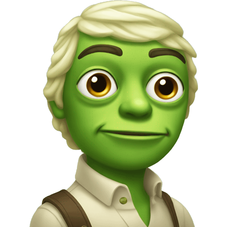 emoji like pepe but lime emoji