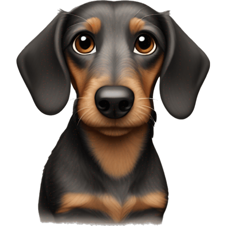 wire-haired dachshund emoji