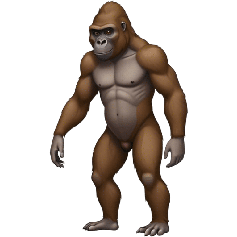 Very slim gorilla fullbody emoji