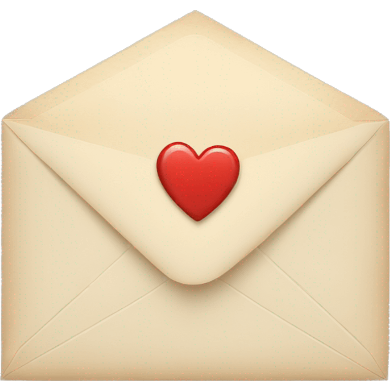 envelope with heart stamp emoji