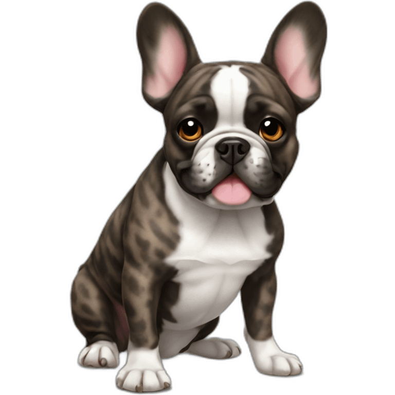 brindle french bulldog emoji