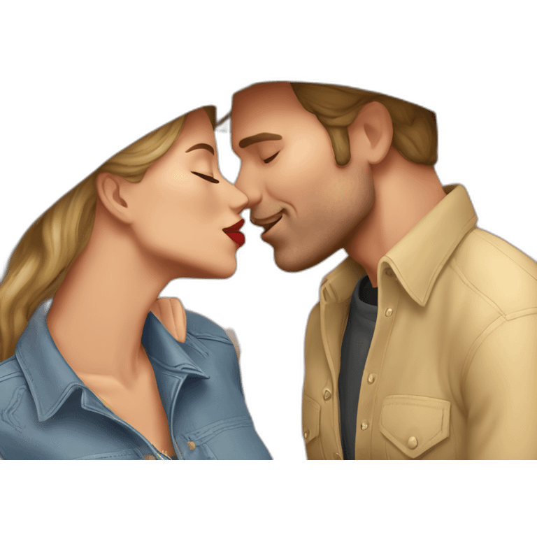 ram ranch cowboys kissing emoji