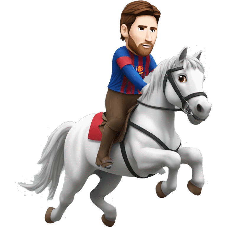 Messi sur un cheval emoji