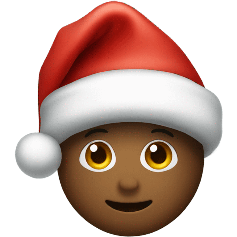 A Santa hat that is black instead of red emoji