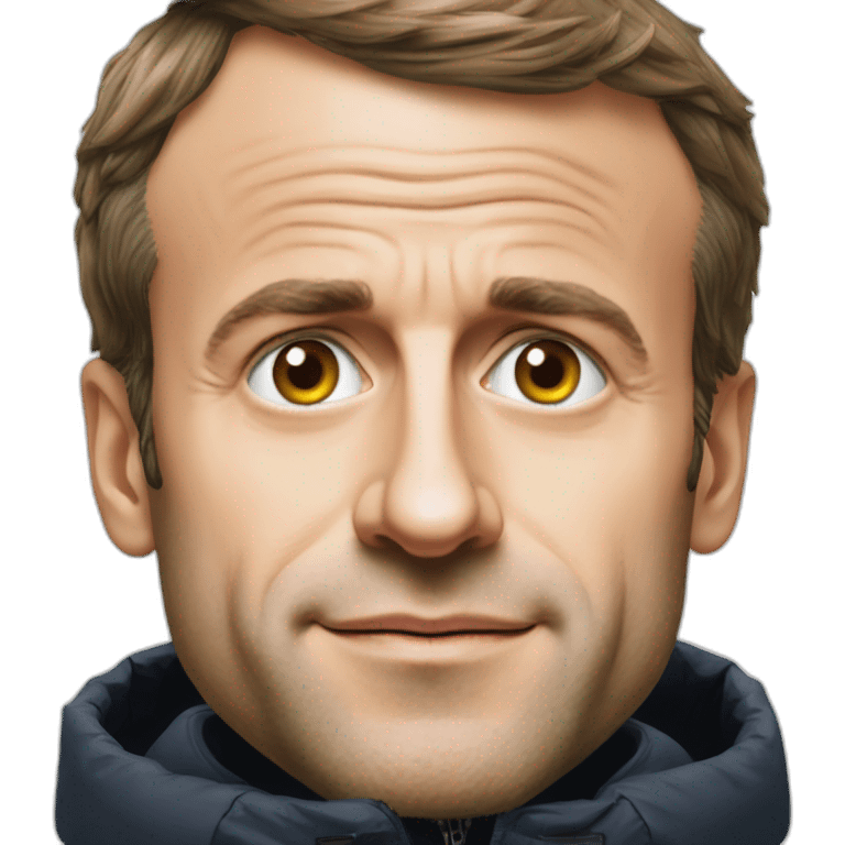 Emmanuel Macron emojis ski neige emoji