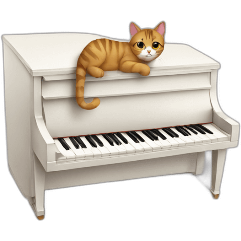 Cat piano emoji