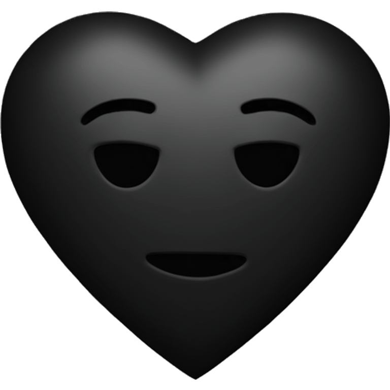 Black heart  emoji