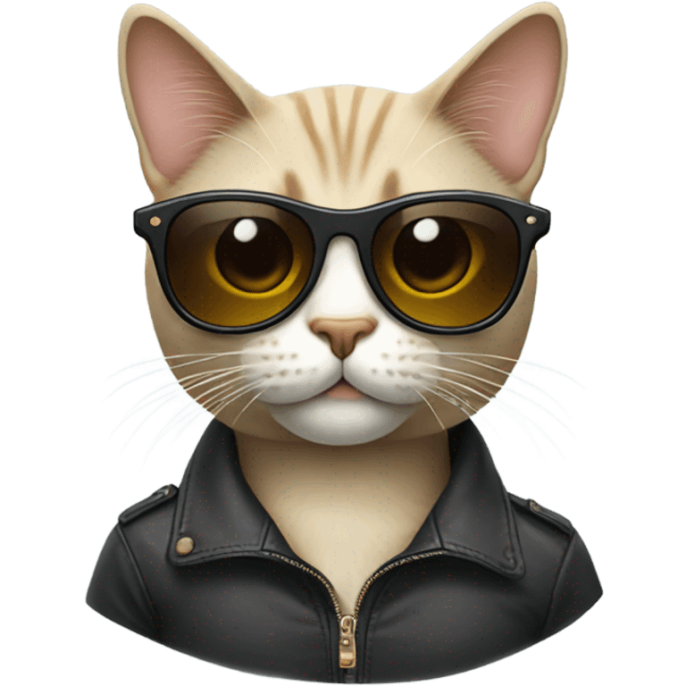 Cat with sunglasses emoji