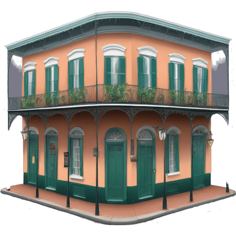 Realistic new orleans French quarter emoji