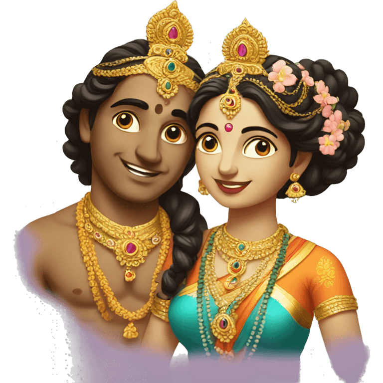 Radha Krishna  emoji