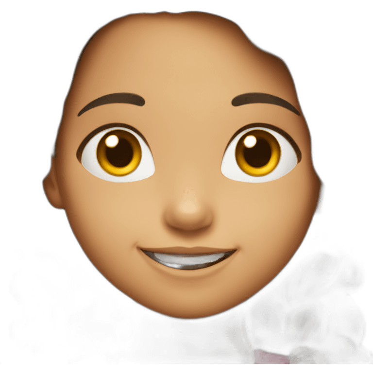 niña feliz de kinder emoji