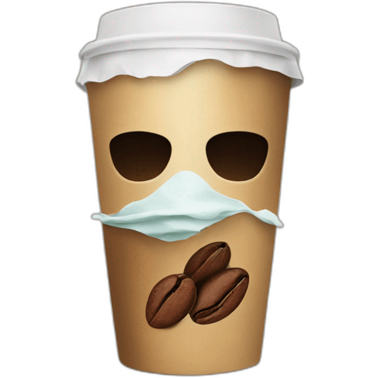 elon mask with coffee emoji