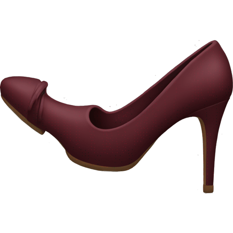 Burgundy heels emoji