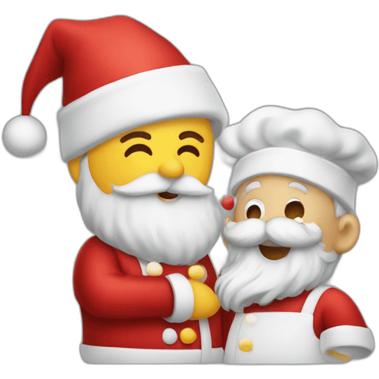 chefs kiss santa emoji