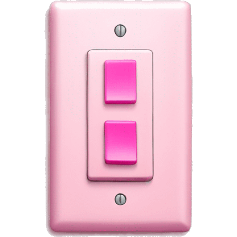 Pink light switch  emoji