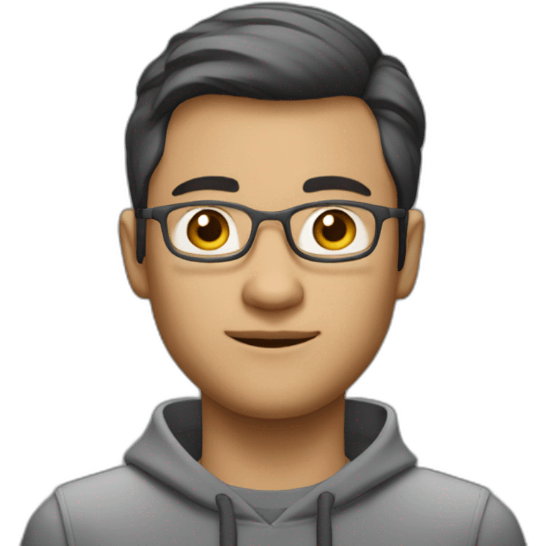 dutch/indonesian software engineer guy, around 40 years old but looks younger, very short hair, and hair still dark, light beard emoji