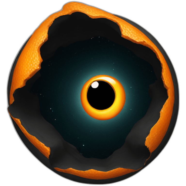 orange black hole emoji