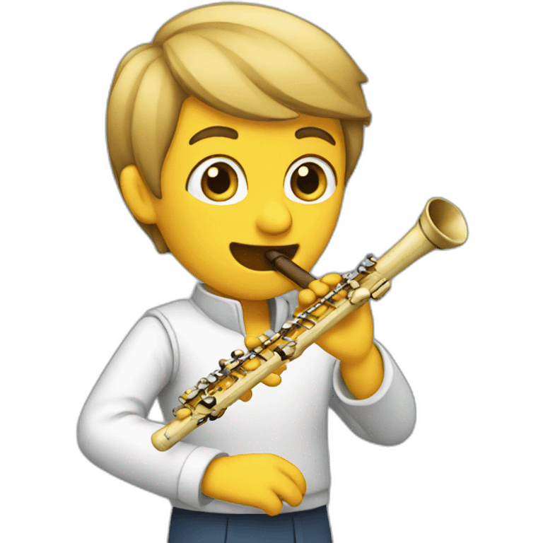 Playing flute emoji