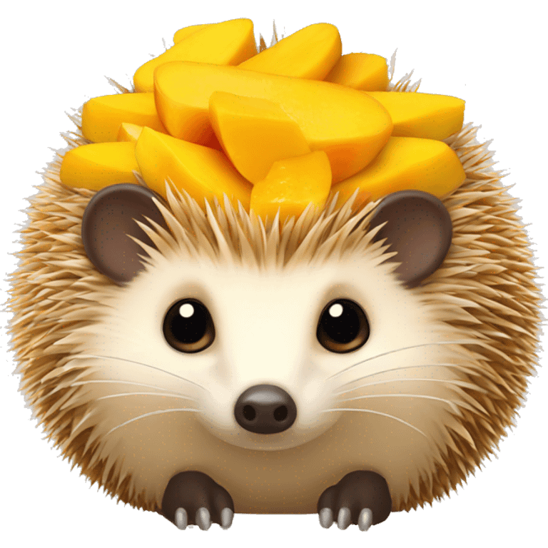 mango hedgehog emoji