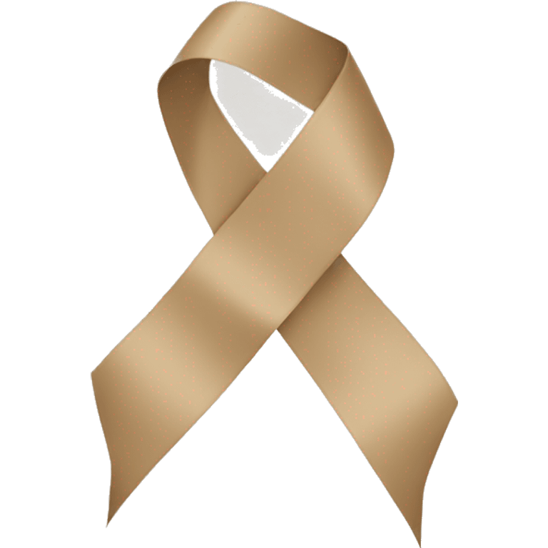 beige ribbon emoji