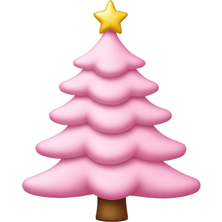 baby pink christmas tree emoji