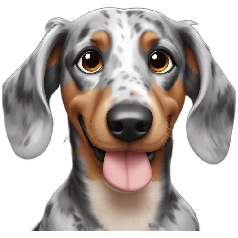 Daschund Merle emoji