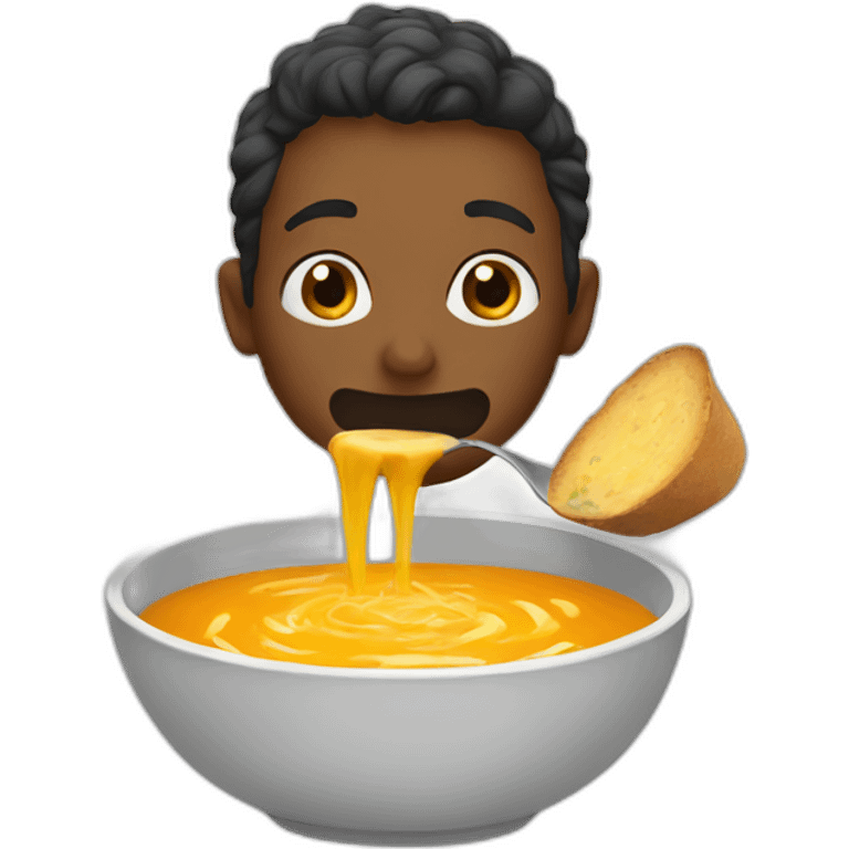 eating soup emoji