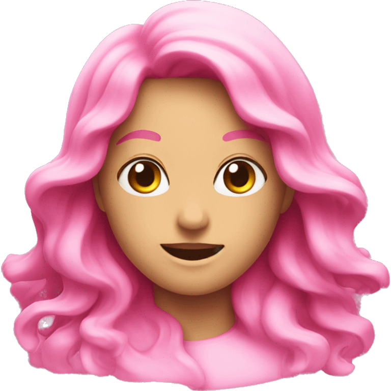 Pink waves emoji