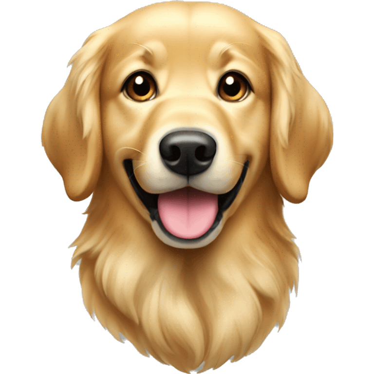 christmas golden retriever emoji